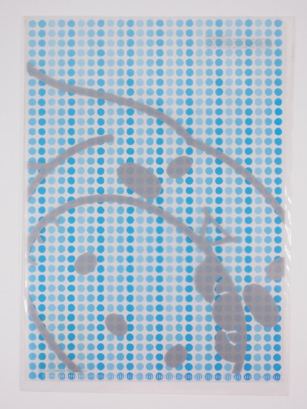 Sanrio Japan Hello Kitty Vintage Clearfile Clear File Puriland Blue